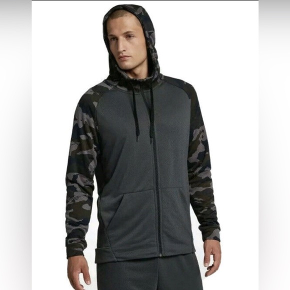 Nike Jackets & Coats Nike Mens Camo Zip Fleece Hoodie Poshmark